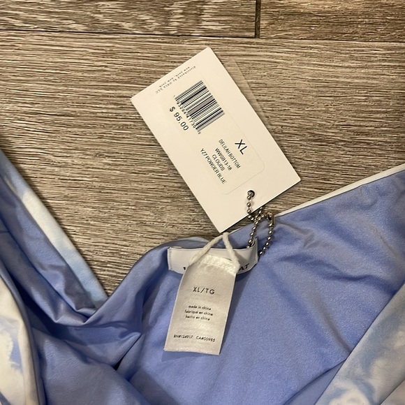 New nwt We wore what Blue and White Cloud Bikini Bottom size xl - Picture 2 of 4